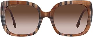 BURBERRY Sunglasses BE 4323 400513 Caroll Check Brown Gradient Br