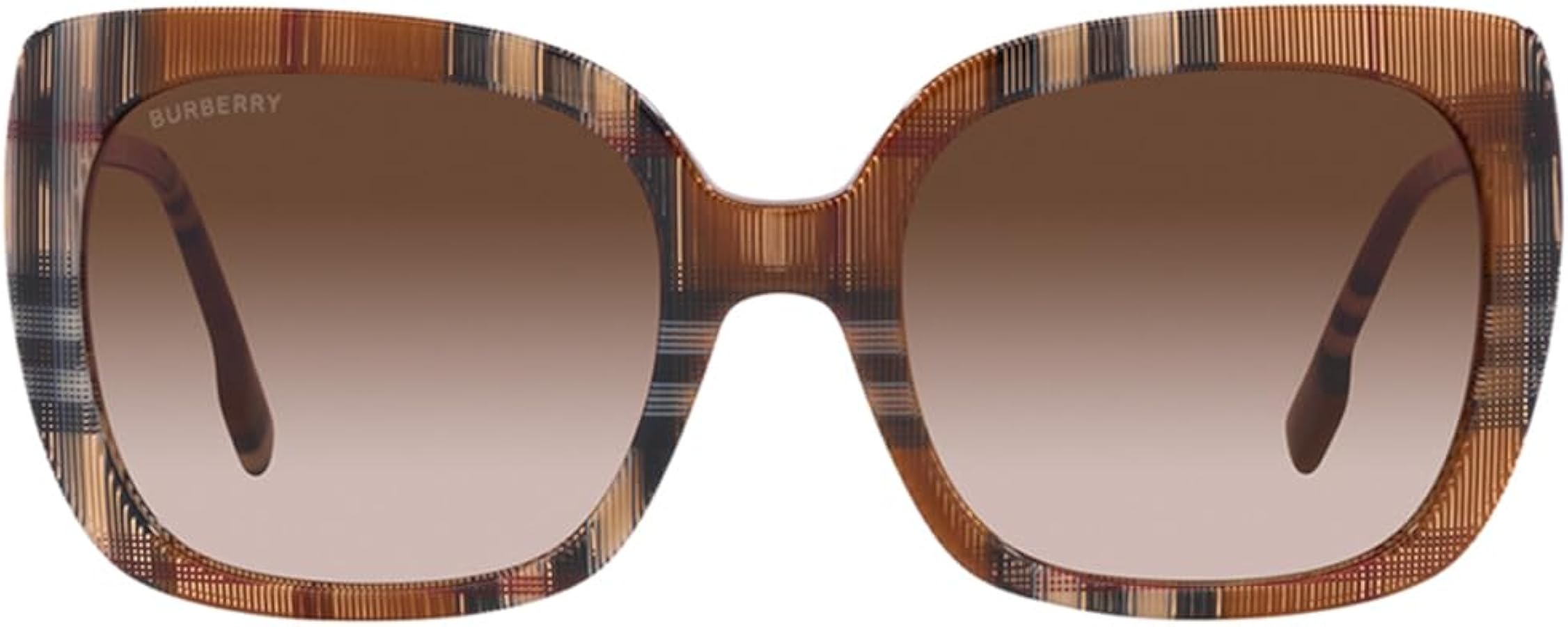 バーバリーサングラス Burberry Brown Gradient Check Amazon.com: BURBERRY Sunglasses BE 4323 400513 Caroll Check