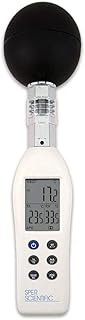 Sper Scientific 801038 WBGT Meter with Color-Coded LCD, Ambient Air Temperature 0 to 50ÂºC 32 to 122ÂºF, WBGT Â±1ÂºC @15 to 40ÂºC Â±2ÂºC Outside This Range