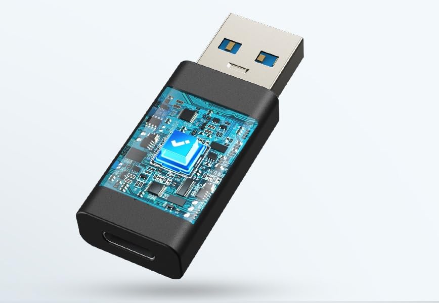 Image of REDWIND USB3.1 Male to Type-C Female Adapter Charge Phone with Old USB-A Charger 10Gbps Support Phone 14 13 12 11 Pro /Mini /Promax iPad Samsung Galaxy S25 to S20 Series One Plus & Other Model