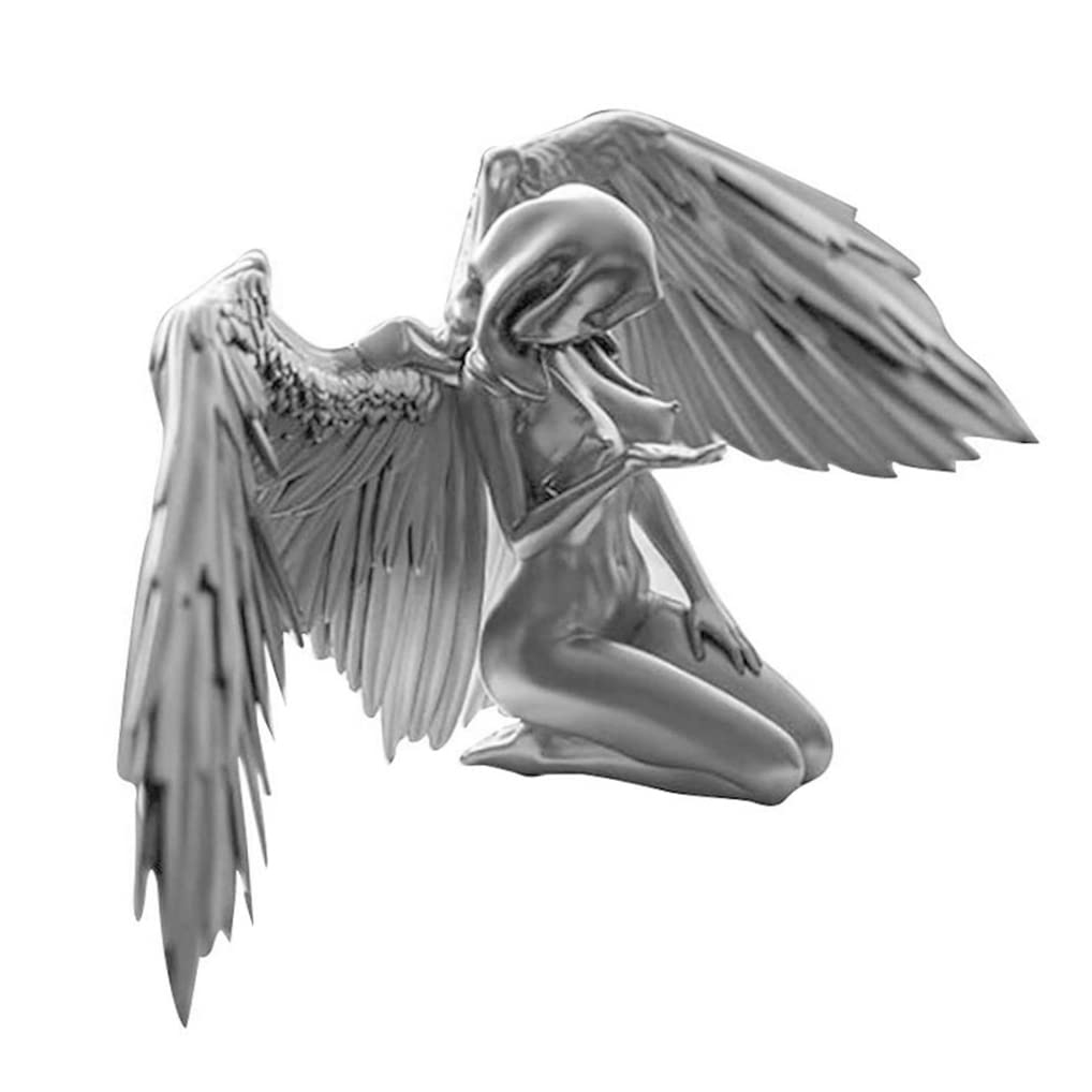 CNAFGBGG Desktop Resin Ornament Woman Angel Kneeling Sculpture Table Statue Decoration.