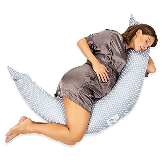 Koala Babycare Stillkissen Schwangerschaftskissen Seitenschläferfkissen mit Bezug aus 100% Baumwolle - Zertifiziertes Medizinprodukt