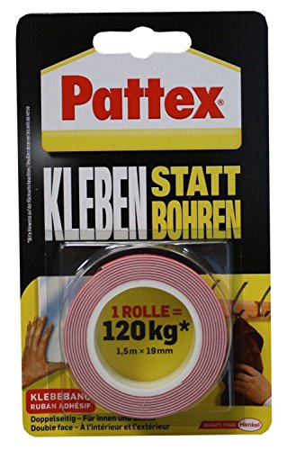 Pattex Kleben statt Bohren Klebeband, extra...