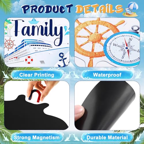 Imanes decorativos para puertas Cruise, pack de 7 unidades miniatura 4