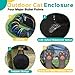 LUCKITTY Portable Cat Enclosure - 2-in-1 Outdoor Catio with Tent & Tunnel, Foldable Playpen for Indoor Cats, Includes Storage Bag for Cats & Small Animals Rainbow Color