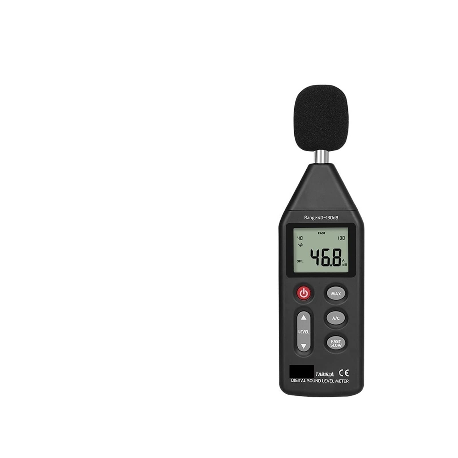 Mierniki poziomu dźwięku, TA8152A Detektor audio miernika cyfrowego poziomu dźwięku LCD Wyświetl 40-130dB Tester Objętość Mierzenie decybeli