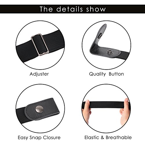 SUOSDEY No Buckle Elastic Stretch Belts for Men and Women, Comfortable Invisible Belts for Jeans Pants4
