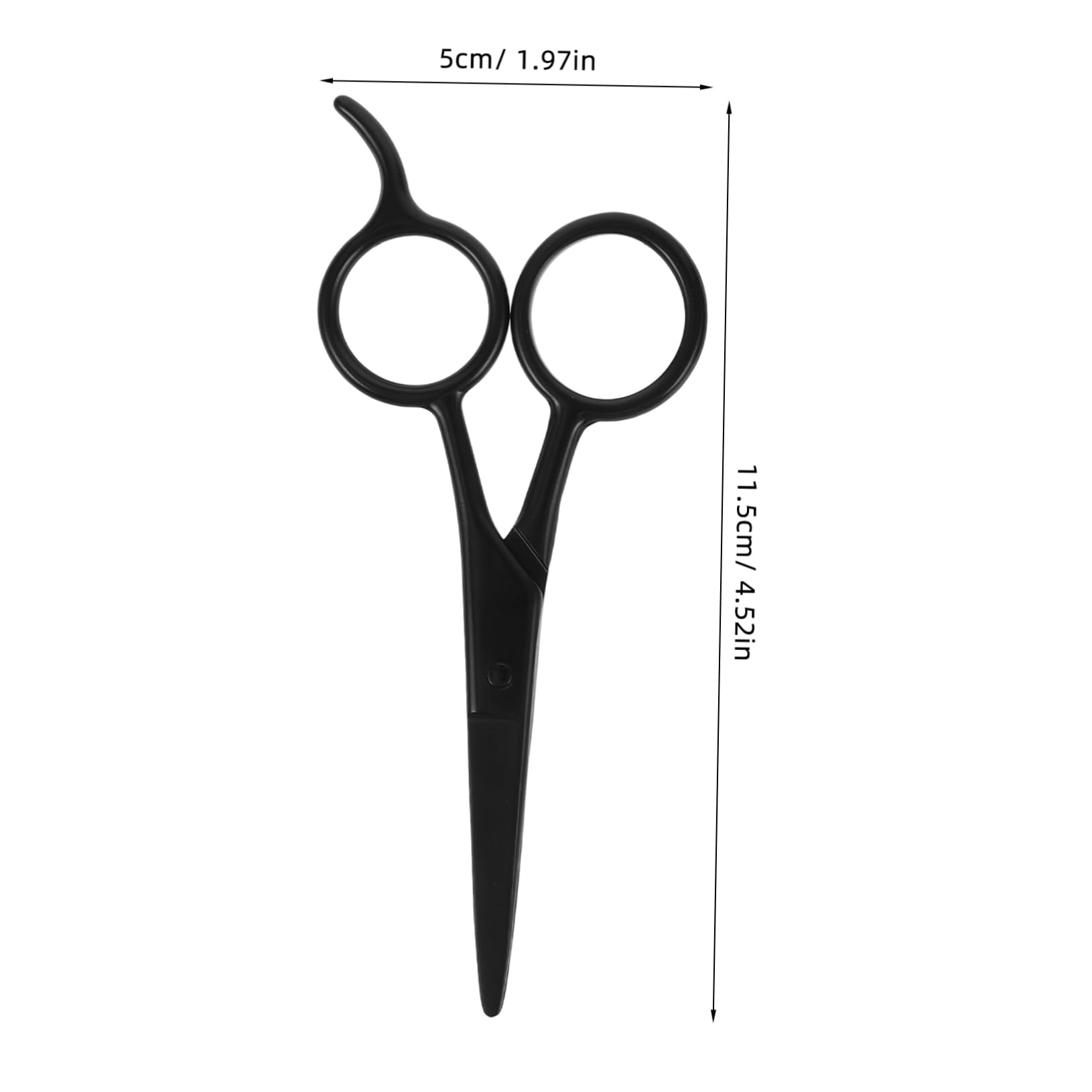 Healeved Men's Stainless Steel Beard and Eyebrow Scissors 2-piece Grooming Set for Precision Trimming Stylish and Sturdy
