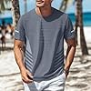 ZJADear Blue Gym T Shirts for Men UK Summer Cooling Short Sleeve T Shirt Quick Dry Sport Tops Crew Neck Lightweight Breathable Rash Guards Tshirts for Running Athletic Gym Workout Training 4XL #2