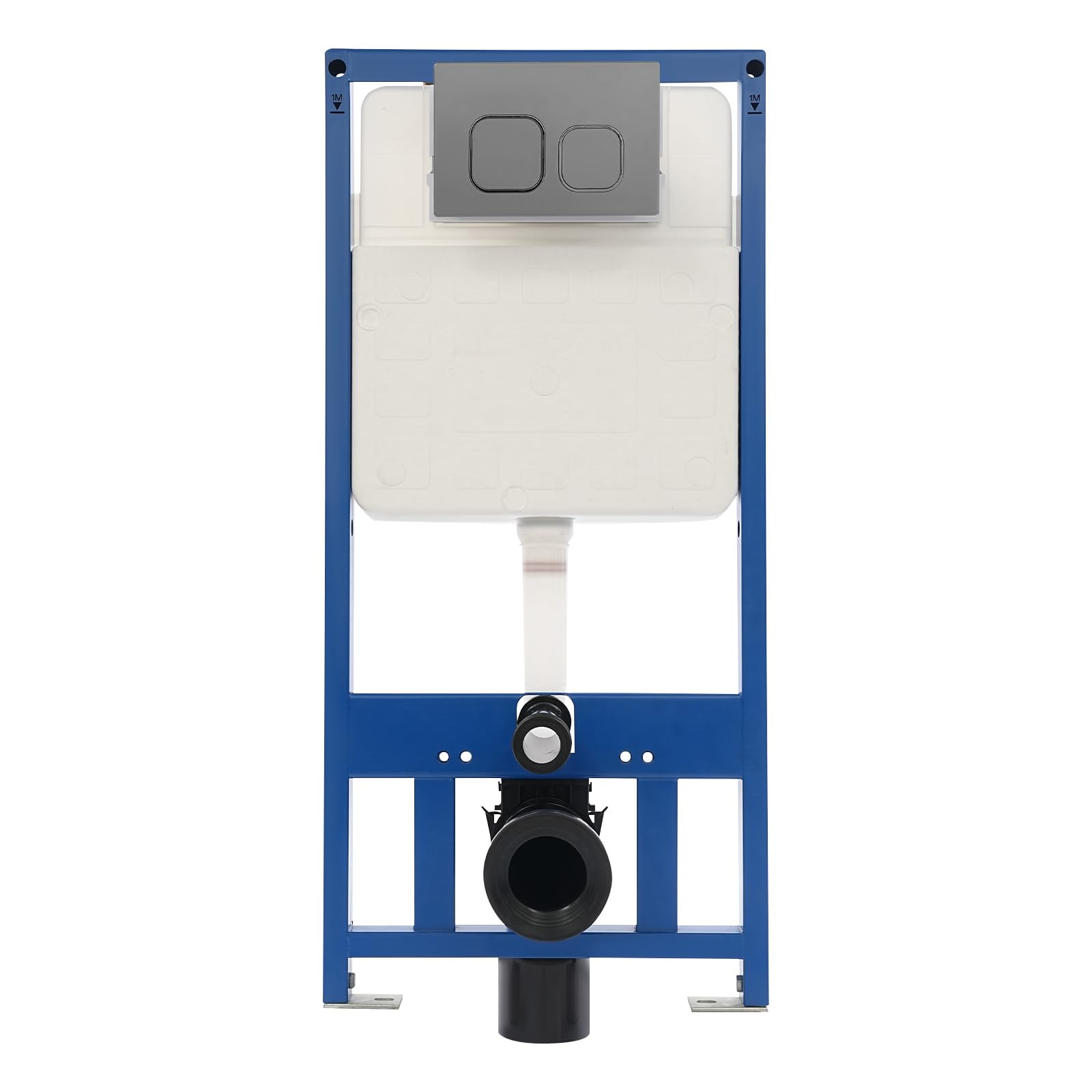 WC Vorwandelement Unterputz 400 kg, Spülkasten für Wand-WC(Grau)