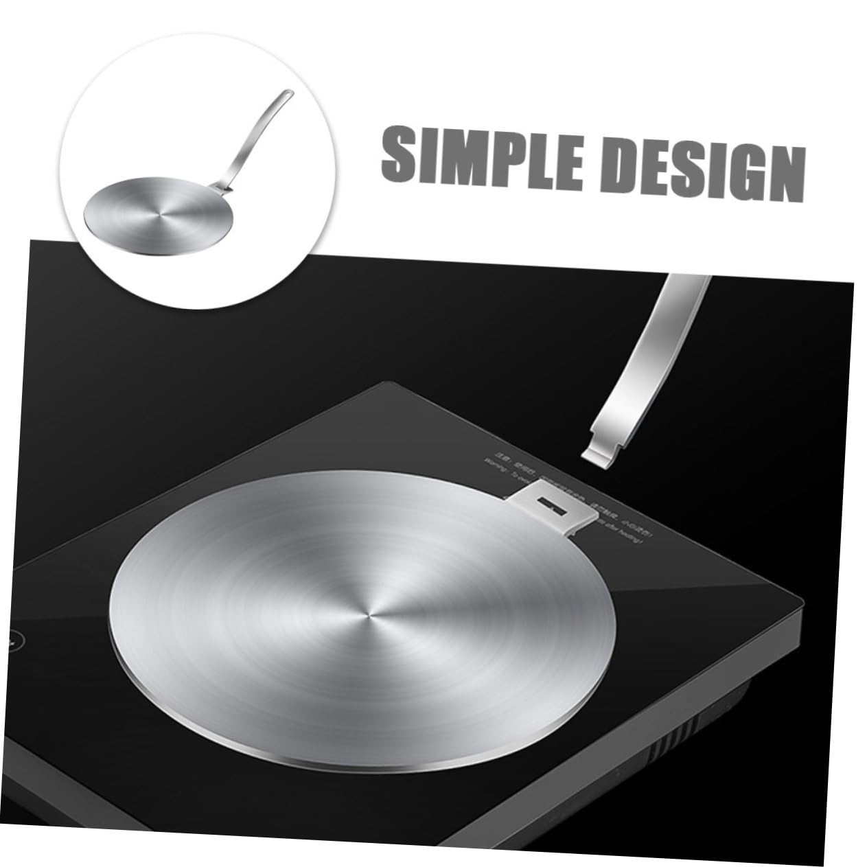 Difusora de Calor Inoxidable para Cocinas de Gas y Eléctricas Adaptador de Inducción Compatible con Utensilios de Esmaltado Uso