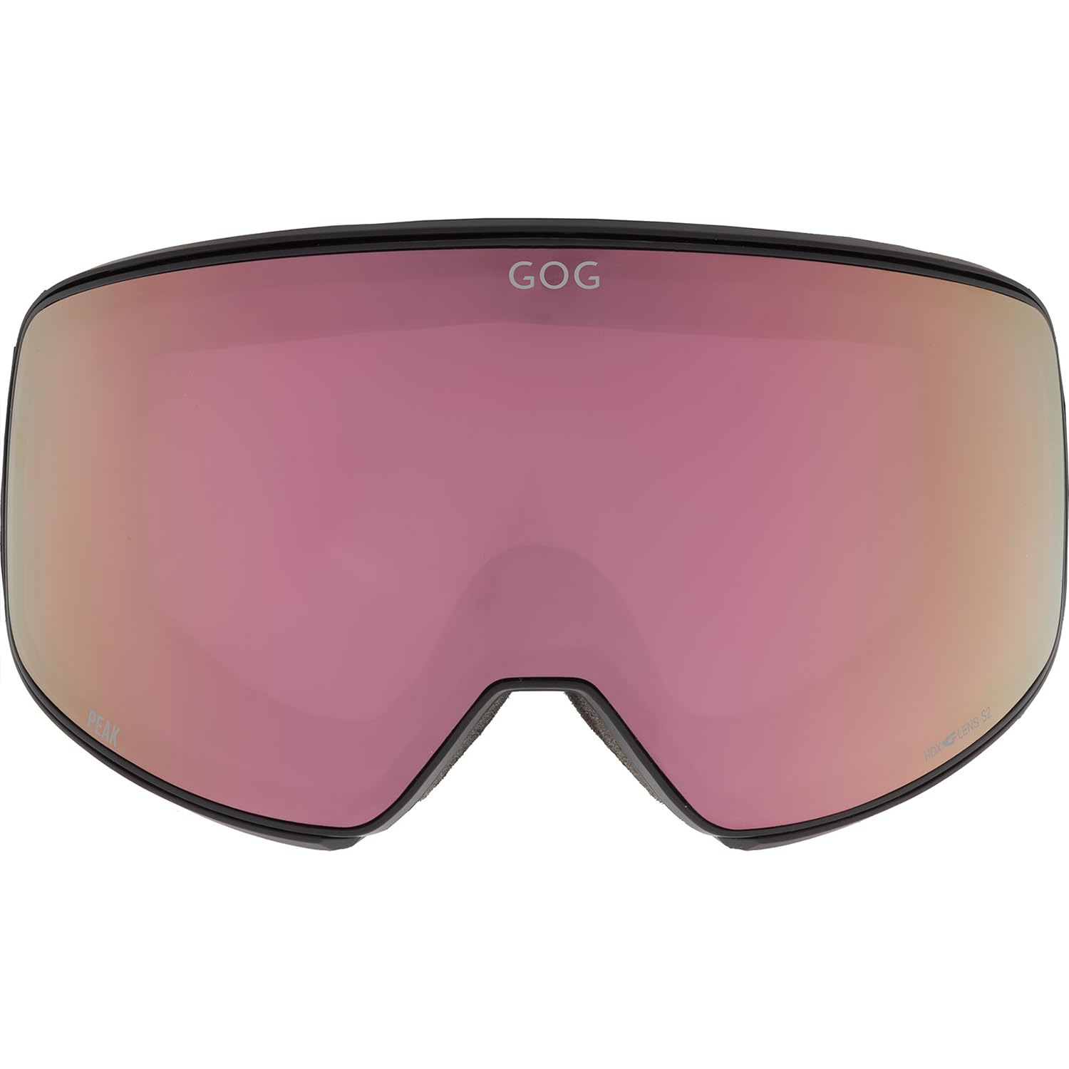 GOG Skibrille PEAK mit OTG Optical Frame, UV400 Schutz, HDX G-LENS Doppelglas, FOG BLOCK Beschichtung, flexibler TPU-Rahmen, inkl. Etui