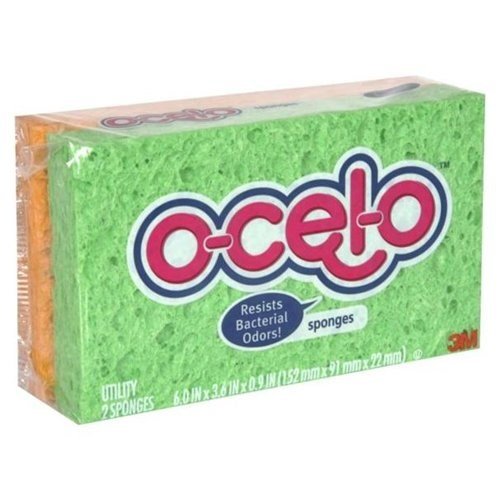 O-Cel-O Utility Sponges, Colors May Vary 2 ea