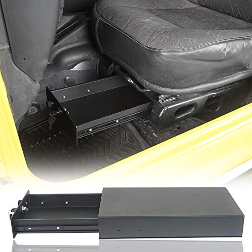 Hooke Road Under Seat Locking Storage Box Gun Safe Security for Jeep TJ