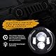 Paar 7 LED Arbeitslicht 200W 20000LM 4 Linsen Angel Eyes 3000K+6000K 4 Modi Beleuchtung Runde schwarze Lichter LED Offroad Feuer Kreuz DRL HI LO Strahl für Wrangler JK TJ LJ CJ Ha-ley Hum-mer