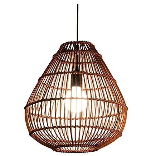 Lampe suspendue en bambou E27 pour créer un salon zen de style japonais