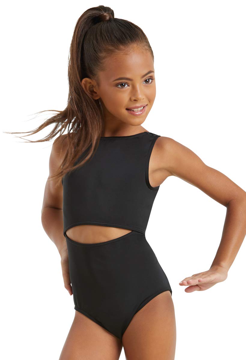 BaleraWomens and Girls Open Back Leotard For Dance Sleeveless Strappy Back