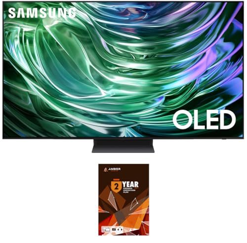 SAMSUNG QN77S90DAFXZA 77 Inch 4K OLED Smart TV with Dolby Atmos and 2 Year Amber Protection Plan (2024)