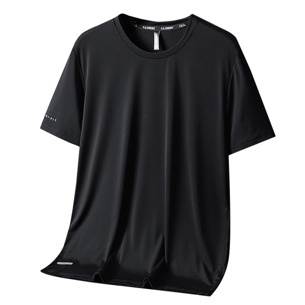 Atmungsaktives Sport-T-Shirt für Herren, 3er-Pack, schnelltrocknendes Trainings-T-Shirt, Rundhalsausschnitt, Lauf-Tops