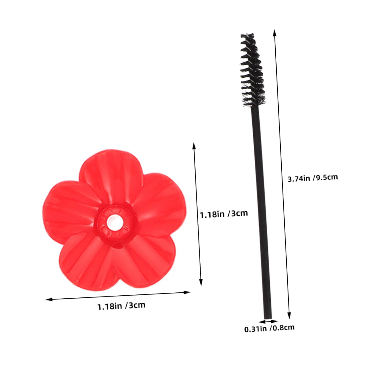 BESTonZON 1 Set Hummingbird Feeder Flower Replacement Vibrant Flower Accessories with Cleaning Brushes Durable Material for Bird Feeding Tools Present for Bird Lovers