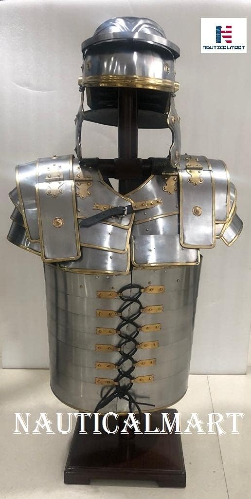 Armor Lorica Segmentata Breastplate Medieval Roman Helmet