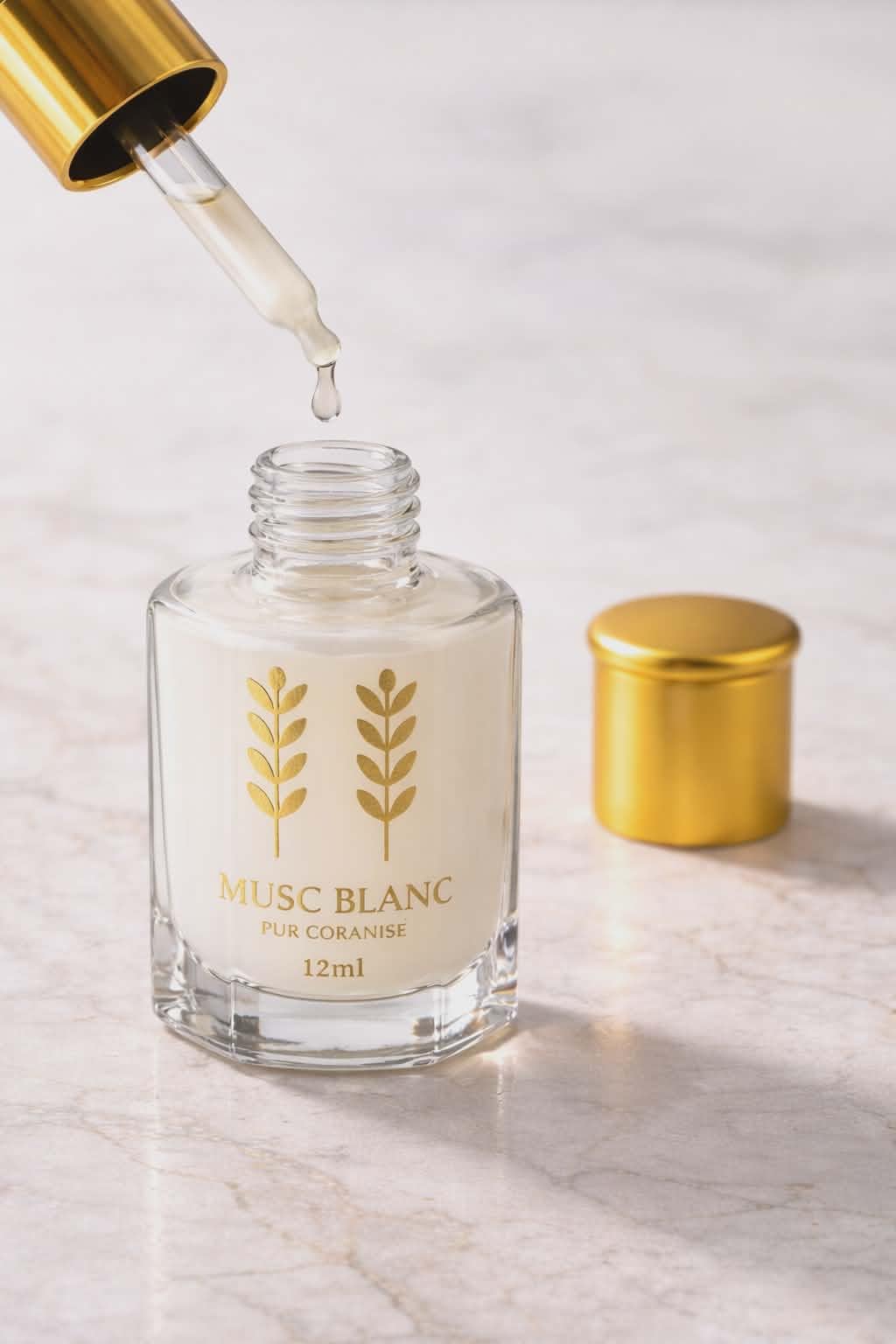 Muschio Bianco Tahara Coranizzato - Grande Flacone da 12 ml | Profumo puro e intenso | Forte Odore | RoqyaSunna Italia