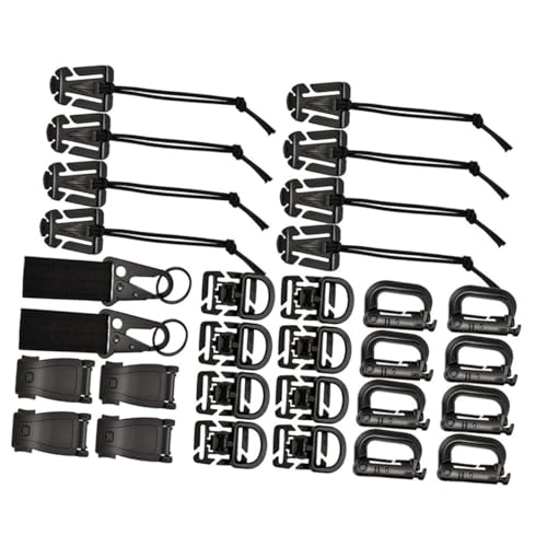 BRIGHTFUFU Highland Backpack Accessories 1 Set 30 Pieces Package for Camping Hiking