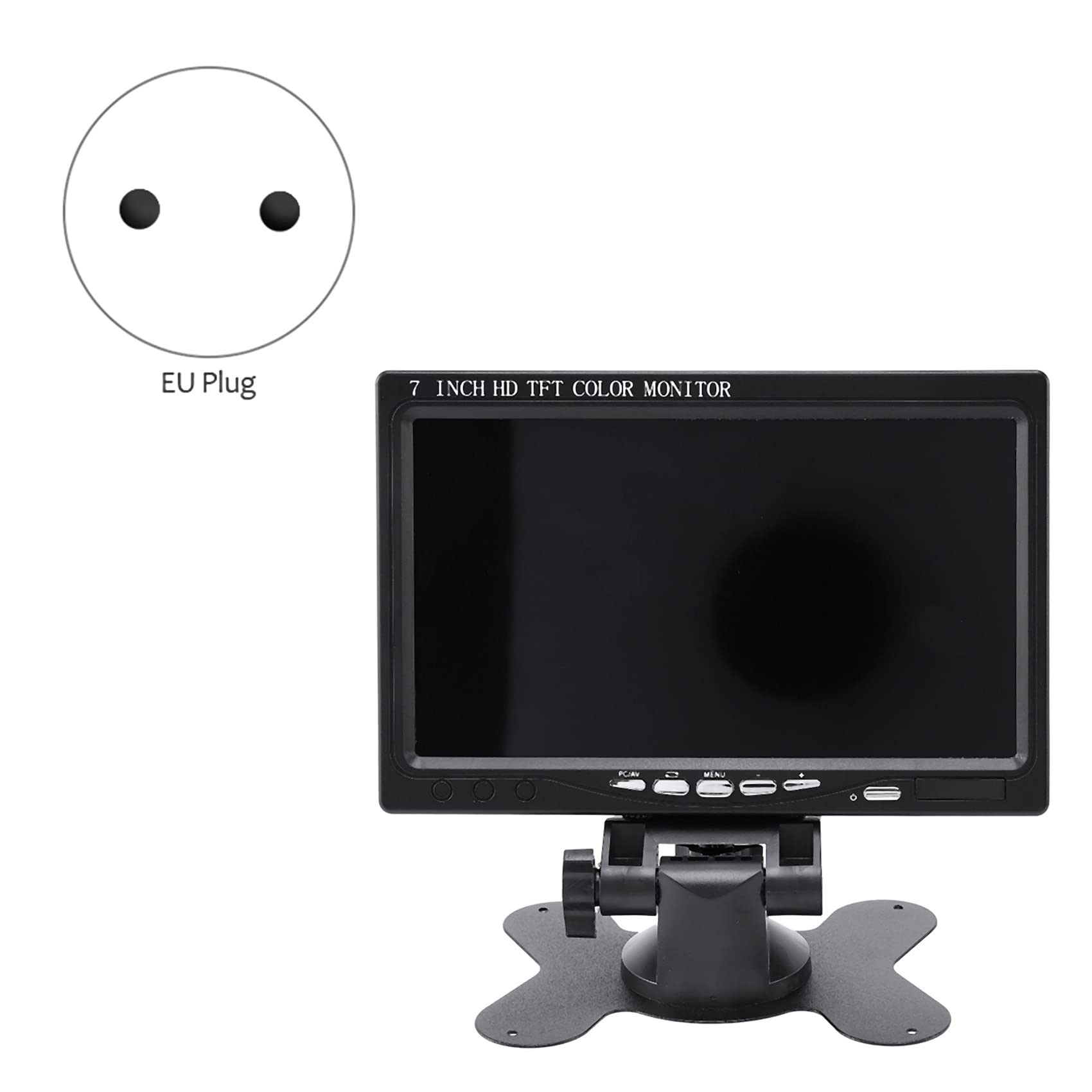 7-calowy przenośny monitor wyświetlacz 1024X600 kompatybilny z/VGA/monitor fotograficzny AV Wtyczka UE