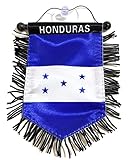 Honduras Flags for Cars Sticker Decals Accessories Hanging Window Stickers for Cars Homes Honduran Flag Design Style Value Pack