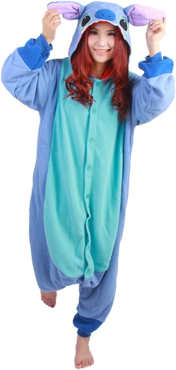 ifboxs Adult Onesie Pajamas for Women and Men-Plush One Piece Halloween Cosplay Animal Costume
