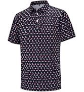 Mens Golf Polo Shirts Short Sleeve Dry Fit Performance Moisture Wicking Casual Funny Golf Polo Sh...