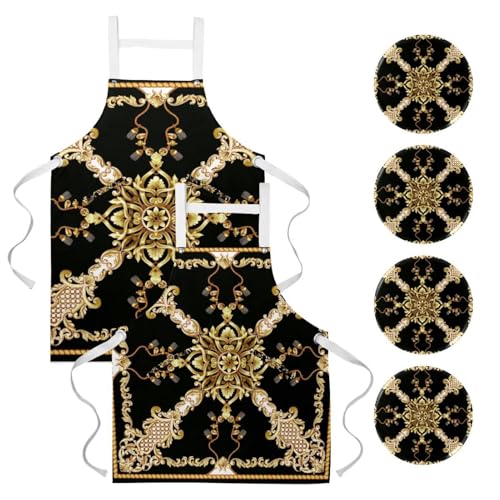 Tablier de cuisine baroque pour pâtisserie et nettoyage de la maison