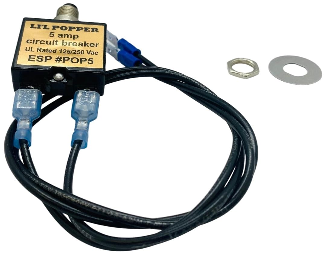 Supco POP5 5 Amp Circuit Breaker, Push Button - Amazon.com