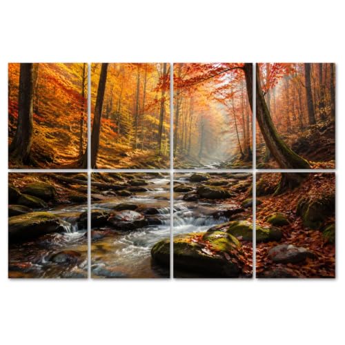 8 Pack Paneles Acústicos Artísticos de Absorción de Sonido Decorativos con Adhesivo para Estudios y Oficinas Tamaño 48"x32"