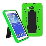 2014 Samsung Galaxy Tab 3 Lite 7.0 7 inch T110 Case, Kuteck® Armor Hard Box Hybrid Protective Cover Case w/ Built In Stand for Samsung Galaxy Tab 3 7