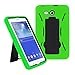 2014 Samsung Galaxy Tab 3 Lite 7.0 7 inch T110 Case, Kuteck® Armor Hard Box Hybrid Protective Cover Case w/ Built In Stand for Samsung Galaxy Tab 3 7" LITE T110- (Doesn't fits samsung tab3 7" T210 P3200 P3210), Bouns Stylus Touch Screen