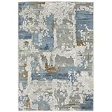 Oriental Weavers Easton Contemporary Rug 4514E in Grey Rectangle 9' 10' X 12 ' 11'