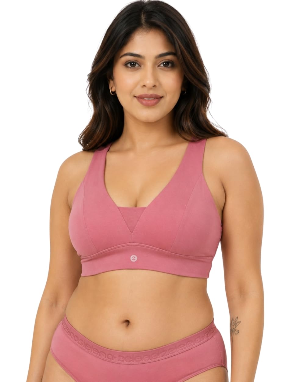 Cotton Nursing Bra for Breastfeeding Mothers | Wire-Free Full Coverage with Fixed Padding | Soft & Breathable for Pregnancy, Postpartum & Everyday Wear-image-46