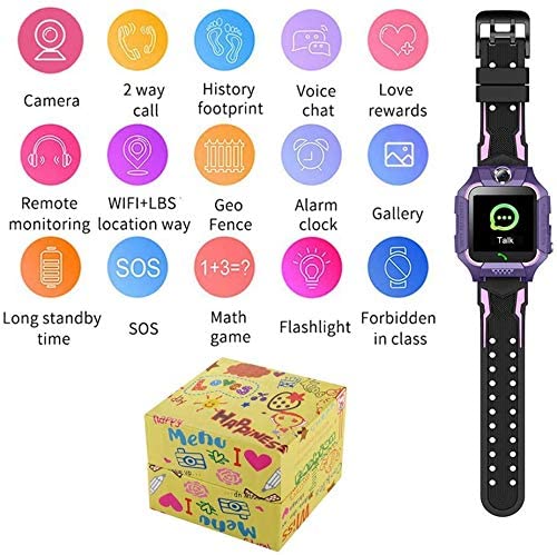 Q19 Smart Watch feature icons and packaging