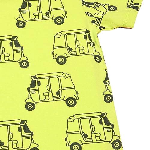 Image of Be Awara Kids Printed Half Sleeves T-shirt & Shorts Clothing Sets, 100% Cotton Soft Unisex Cord Set, Comfortable Wear for Kids With Cool Prints, Everyday Casual Wear for Boys & Girls