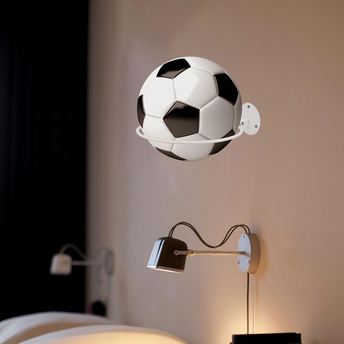 Soporte de pared para pelotas deportivas, 4 C Rac para baloncesto, fútbol, voleibol, etc. Multifuncional para gimnasio, hogar e instalaciones deportivas
