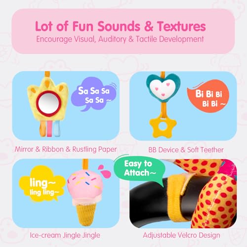 hahaland Unicorn Car Seat Toy