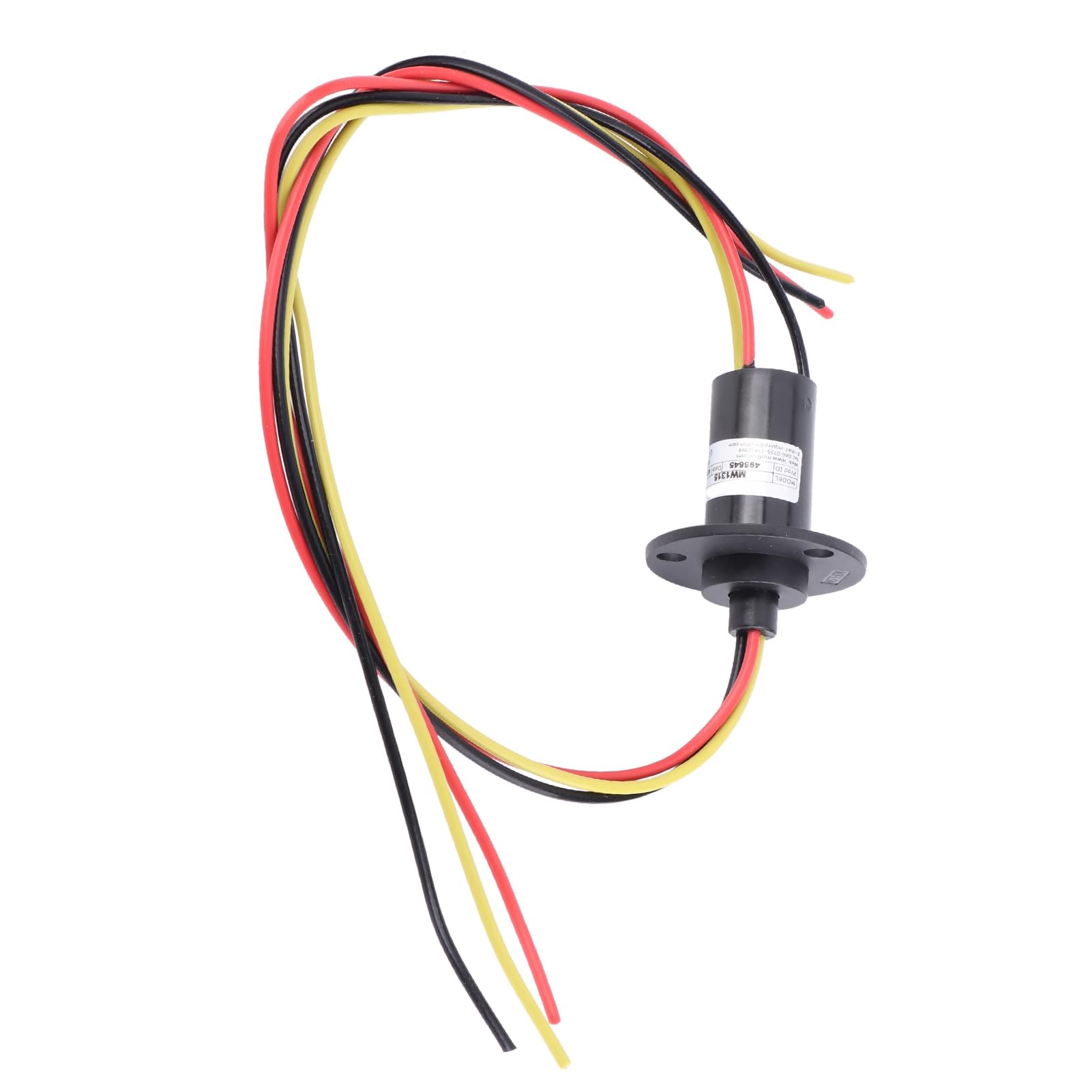 Electrical 3 Channel Slip Ring 250RPM 15A 600V with 300mm Leads for Wind Turbine Power Generator Signal Transmission