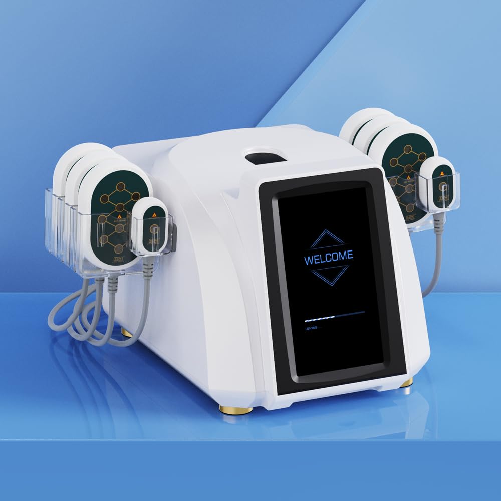 Elitzia Machine à brûler les graisses au laser Lipo 5 MW à 8 panneaux pour contour du corps, machine amincissante non invasive, appareil lipolaser pour ventre, jambes, bras, salon de beauté