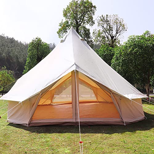 Carpa tipo yurt de algodón para camping familiar miniatura 6