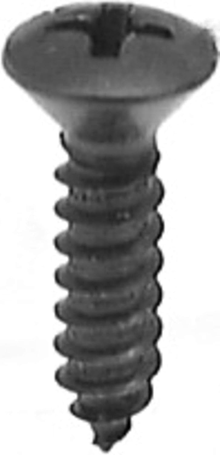 100#10 X 3/4 Phillips Oval Head Tapping Screws Black Oxide