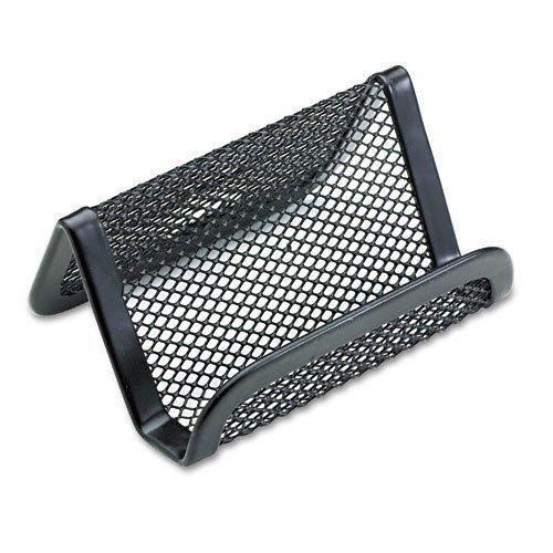 Rolodex maille pour cartes de visite support de rangement bureau noir