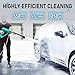 Cordless Power Washer for Makita 18V Battery, 600 PSI Portable Cordless High-Pressure Washer with 6-in-1 Nozzle, Jet Washer for Car Floor Fence Wall Cleaning (2 x 3000mAh Battery)