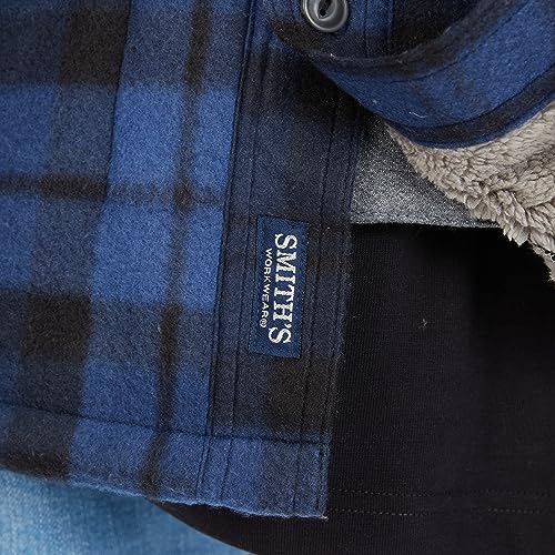Image of Smith's Workwear Men's Big Men's Sherpa-lined Microfleece Shirt Jacket