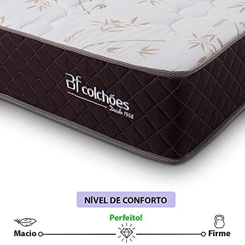 Colchão Queen A Vácuo Molas Ensacadas Com Espuma MaxFlowing Ortopédica Certificada BF Colchões 158x1